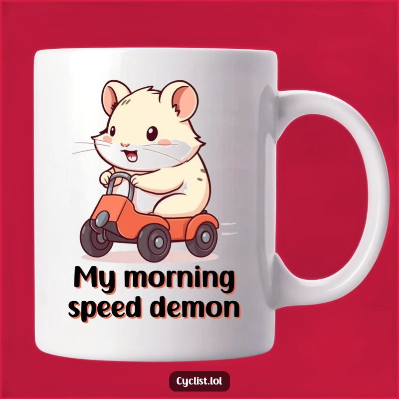 Funny Hamster Speedster Mug: A Hilarious Gift for Wheel Rats!