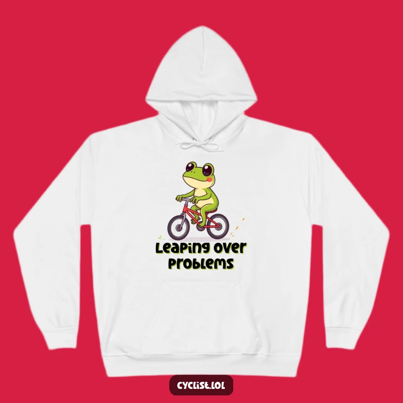 Funny Frog Bicycle Hoodie: Cozy Expert Rider Design for Warm & Playful Comfort