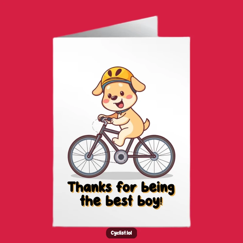 Free Printable Dog Thank You Card: Helmeted Speedster Gratitude, Downloadable Gift!