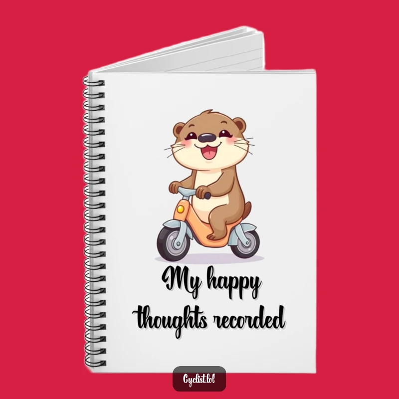 Funny Otter Tricycle Notebook - Curious Notes, Joyful Ideas, Perfect Funny Gift!