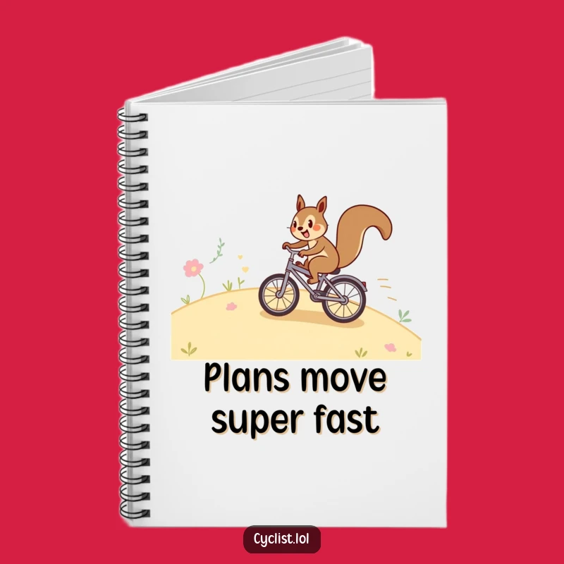 Funny Squirrel Bicycle Notebook: Happy Journal for Outdoor Ideas